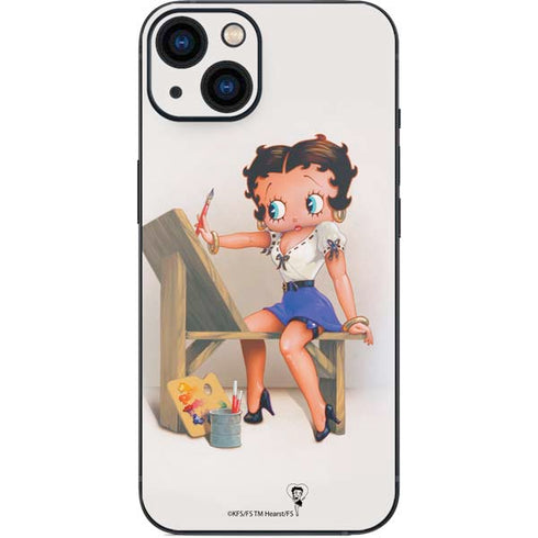 Betty Boop The Artist iPhone 14 Plus Skin